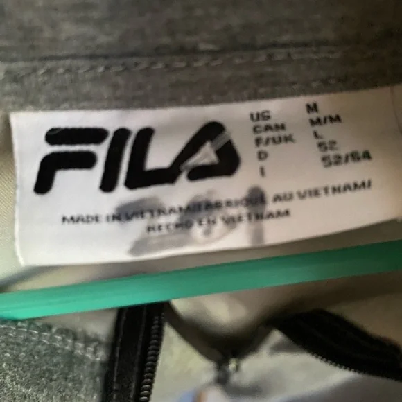 Fila Men's Charcoal Gray Lightweight Jacket - Picture 4 of 4